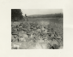 29th Div. training at Camp McClelland, Alabama. Automatic gun crew having advanced drop to cover, 2-19-1918.