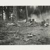 How a machine gun battalion will rain a shower of death in a night upon a foe is this demonstration at Camp Lewis, American Lake, Wa.