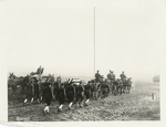 Honors of war for a dead recruit in army camp, U.S.A.