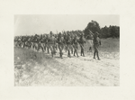 Reserve officers training camp, Camp Lee, Virginia. Students of the R.O.T.C. marching in close order.