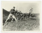 Bayonet charge out of a trench