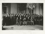The American Commission to negotiate Peace delegates. (Photo taken at the Hotel Crillon. Paris, June 25, 1919)