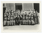 Some of the nurses at Evacuation Hospital No. 1, Twenty sixth Division, Sebastopol, France, May 7, 1918