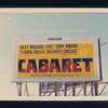 Billboard advertising the stage production Cabaret.
