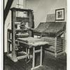 Press on which Franklin learned trade. Old State House, Boston.