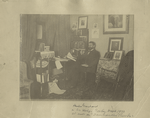 Hamlin Garland in his study, Roxburg, Mass., 1890, at work on "Main-travelled roads"