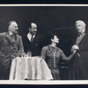 Martin Wolfson, Michael Vale, Brenda Lewis, and Theodore Bikel in the stage production Café Crown