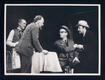 Sam Levene, Martin Wolfson, unidentified, and Michael Vale in the stage production Café Crown