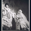 Brenda Lewis and unidentified actress in the stage production Café Crown