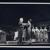 Theodore Bikel and Brenda Lewis in the stage production Café Crown