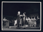 Theodore Bikel and Brenda Lewis in the stage production Café Crown