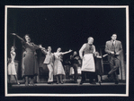 Francine Beers, Sam Leven, and Alan Alda in the stage production Café Crown