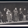 Alan Alda, Brenda Lewis, Theodore Bikel, Sam Levene, Tommy Rall, and Monte Amundsen in the stage production Café Crown