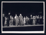 Alan Alda, Brenda Lewis, Theodore Bikel, Sam Levene, and Monte Amundsen in the stage production Café Crown