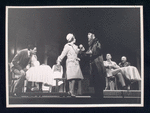 Alan Alda, Sam Levene, Monte Amundsen, Tommy Rall, and Martin Wolfson in the stage production Café Crown