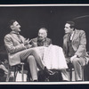 Wood Romoff (?), Martin Wolfson, and Alan Alda in the stage production Café Crown