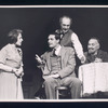 Francine Beers, Alan Alda, Sam Levene, and Martin Wolfson in the stage production Café Crown