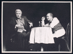 Theodore Bikel and Sam Levene in the stage production Café Crown