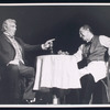 Theodore Bikel and Sam Levene in the stage production Café Crown