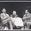 Wood Romoff (?), Martin Wolfson, and Alan Alda in the stage production Café Crown
