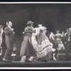 Tommy Rall and Brenda Lewis (center) in the stage production Café Crown