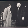 Morris Carnovsky (right) in the stage production Café Crown