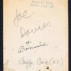 Caffe Cino. Joe Davies and Bonnie