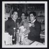 Caffe Cino. Joe Cino, Eddie Barton and H.M. Koutoukas during the rehearsal for "A Letter from Colette, or, Dreams Don't Send Valentines."