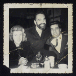 Caffe Cino. Robert Dahdah (at right), possibly Charles Loubier (center), and unidentified woman (at left)
