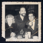 Caffe Cino. Robert Dahdah (at right), possibly Charles Loubier (center), and unidentified woman (at left)
