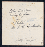 Caffe Cino. Eddie Barton and Mary Boylan in "A Letter from Colette, or, Dreams Don't Send Valentines" by H.M. Koutoukas