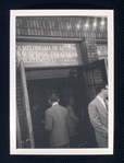 Signage advertising the stage production A Call on Kuprin
