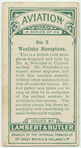 Westlake monoplane.