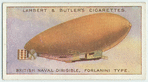 British naval dirigible. Forlanini type.
