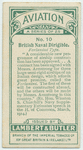 British naval dirigible. Forlanini type.
