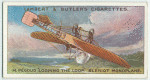 M. Pegoud l"ooping the loop". Bleriot monoplane.