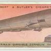 German dirigible, Zeppelin type.