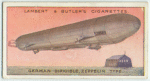 German dirigible, Zeppelin type.