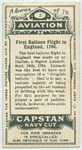 First balloon flight in England, 1784.