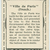 "Ville de Paris" (French.).