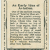 An early idea of aviaition.