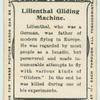 Lillenthal Gilding machine.