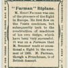 "Farman" biplane.