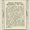 Santos Dumont's monoplane, no. XIX.