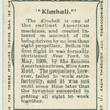 "Kimball" biplane.