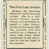 The first lady aviator.