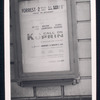 Poster advertising the stage production A Call on Kuprin