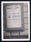 Poster advertising the stage production A Call on Kuprin