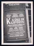 Poster advertising the stage production A Call on Kuprin