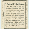 "Vedovelli" multiplane.